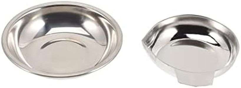 2pcs Jewelry Scale Gem Scale Pan Trays Food Scale Pan Weighing Dishes Mini Gram Scale Plate Digital Scale Tray Measuring Powder Dish Tool Carat Small Stainless Steel Measuring Bowl