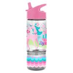 STEPHEN JOSEPH SIP and Snack Unicorn Water Bottle - BPA, Phthalate and PVC-free, Easy Open and Lightweight with Snack Compartment, Leak-Proof Water Bottle with Cute Design for Girls & Boys