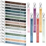 200 Pcs Christian Keychains Bible Verse Key Chains Religious Keyrings with Inspirational Scripture Quote Church Party Supplies Christian Gifts for Women, Men, Kids
