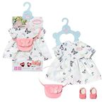 Baby Annabell Deluxe Butterfly Dress - To Fit 43cm Baby Annabell Dolls - Deluxe Set Includes beautiful Dress, Bag, Sandals and clothes hanger - Suitable for children aged 3+ years - 706701