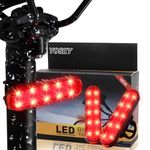 Bike Tail Light 2 Pack USB Rechargeable, Ultra Bright 120 Lumens Rear Bike Light, 10 LED 7 Light Mode Bike Back Light Easy to Install Adult Kids Bike