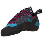 La Sportiva Women's Tarantulace Rock Climbing Shoe, Topaz/Red Plum, 9.5 (41)