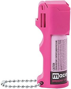 Mace Brand Pocket Pepper Spray (Hot Pink) – Accurate 10’ Powerful Pepper Spray with Flip Top Safety Cap, Leaves UV Dye on Skin – Great for Self-Defense