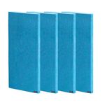 Timber Acoustics® | Sound Absorption Panels | Rockwool® | Pine-wood | Room Acoustics & Soundproofing | 2' x 4' x 1" [SET OF 4] NRC > 0.90 (Blue)