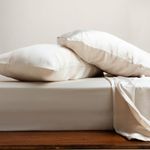 ArthCrafted 100% Austrian Eucalyptus Sheets King Size 6PC, Tencel Sheets King Size, 4 Pillowcases, 1 Fitted Sheet, 1 Flat Sheet, Tencel Lyocell Sheets,18" Deep Pocket King Sheets Set (Oat Milk)