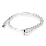 C2G 1m 4K Mini DisplayPort to Mini DisplayPort Computer Monitor Cable Male to Female White