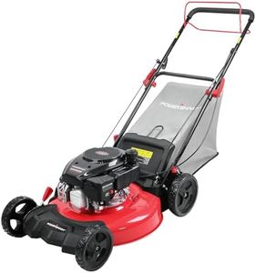 PowerSmart Self Propelled Gas Lawn Mower, 21-Inch 170cc OHV Engine RWD Single-Speed 3-in-1 with Bagging