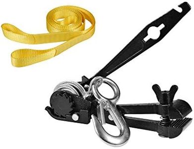 CTSC Zipline Tensioning Kit - Zipline Installation Kits For Backyard With Mini Ratchet With Winch, Cable Grip For 3/16" To 1/2" Lines & Protective Tree Sling - Ultimate Zip Lines Tensioner Gear