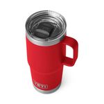 YETI Rambler Travel Mug, Stainless Steel Vacuum Insulated Mug with Stronghold Lid, Rescue Red, 20 oz (591 ml)