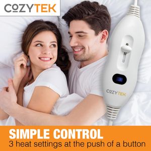 Cozytek Double Electric Blanket – 135x120cm Heated Throw