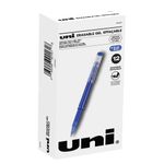 uniball Erasable Gel Stick Pen - Medium 0.7mm - Rollerball Pen - 12-Pack - Blue