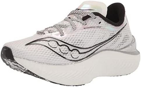 Saucony Women's Endorphin Pro 3 Running Shoe, White/Black, 8.5