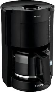 Krups F30908 Espresso machine 1.25L Black coffee maker - coffee makers (Freestanding, Manual, Espresso machine, Ground coffee, Espresso, Black)