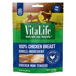 VitaLife Jerky Dog Treats - All Natural, Chicken Mini Tenders, 170g