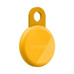 Chipolo LOOP - Rechargeable Bluetooth Tracker for Key and Pocket Location, Compatible with Apple or Google, Call Your Phone & Out of Range Alerts for Android (Honey)