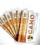 6 Packs CAMO Natural Leaf Wraps Peach 30 Sheets with an Official Camo Cones Sticker