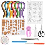 TUPARKA 15 PCS Paper Quilling Kits with 29 Colors 600 Strips Quilling Paper DIY Design Drawing Handcraft Tool