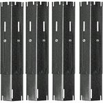 Utheer 11.75” - 21“ Universal Heat Plates for Brinkmann, Charbroil, Jenn Air, Nexgrill, Perfect Flame, Member's Mark, Uniflame Gasgrill, Porcelain Steel Flame Tamer, Heat Shield, 4 Pack