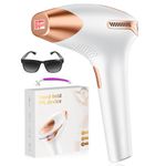LUBEX 21J IPL Hair Removal Device, 3-in-1 Functions HR/SC/RA, 9 Energy Levels, 999,900 Flashes, Perfect Laser Hair Removal Systerm for Women and Men, Armpits, Legs, Body, Gold