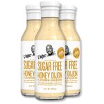 G Hughes Sugar Free, Honey Dijon Dressing - Honey Mustard Dressing, Sugar Free Honey Mustard, Gluten Free Dijon Salad Dressing, Keto Honey Mustard Salad Dressing, Dijon Mustard - 12 Oz (3-Pack)