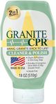 Granite CPR Cleaner & Polish Can Be Used Daily On Granite, Marble, Quartz & Corian. Leaves A Gorgeous Streak-Free Shine & Silky Smooth Finish. Cleans & Polishes All Stone Countertops In One Easy Step.