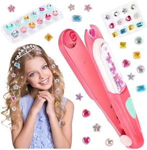 Hair Gems Stamper Kit for Girls Toys | Reusable Shining Diamonds Hair Bling Styling Set with Birthday Gift Ideas | Girls Hair Tool & Accessories
