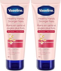 Vaseline Intensive Care Hand Lotion hands and nails treatment Healthy Hands Stronger Nails hand cream enriched with Keratin 100 ml (Pack of 2)