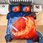Andency 3D Football Comforter Queen