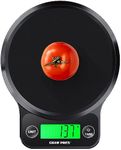 GRAM PRES Food Kitchen Scale Digital Weight Grams and Oz，Professional Digital Kitchen Food Scale 11lb/0.01oz for Weight Loss Dieting Baking Cooking,IPX6 Waterproof,LCD Display