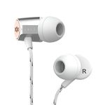 House of Marley Uplift 2 Wired Headphones with a Microphone, Silver