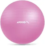 APEXUP Yoga Ball Exercise Ball, Pilates Ball, Anti Slip Stability Ball, Heavy Duty Gym Ball for Fitness, Balance, Core Workout, Physical Therapy (XXL(31"~34") 85cm, Fuschia)