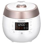 Cuckoo CRP-RT0609FW | Twin Pressure rice cooker 6 cup & Warmer with High Heat, GABA, Mixed, Scorched, Turbo, Porridge, Baby Food, Steam (Hi/NonPressure) and more, Made in Korea | White