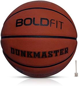 Boldfit Rubber Basketball Size 7 Professional Basket Ball for Indoor-Outdoor Training Basketball for Players Basketball Basketball Match Ball for Kids, Men Dunkmaster No 7, Brown