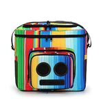 The #1 Cooler with Speakers & Subwoofer (Bluetooth, 15-Watt) for Parties/Festivals/Boat/Beach. Rechargeable Speaker Cooler, Works with iPhone & Android (Rainbow, 2018 Edition)