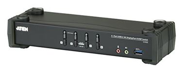 ATEN CS1924 4-Port USB 3.0 4K DisplayPort KVMP Switch (Cables included)