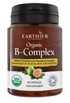 Organic Vitamin B Complex from Whole Foods - Blend of All 8 B Vitamins per Capsule - Vegan - 60 Capsules