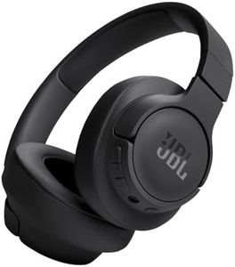 JBL Tune 720 BT Wireless Over-Ear Headphones with JBL Pure Bass Sound, Bluetooth 5.3, Hands-Free Calls, Audio Cable and 76-Hour Battery Life, Black