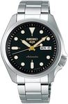 Seiko 5 Sports SRPE57 SRPE57K1 24 Jewels 40mm Black Automatic Mens Watch