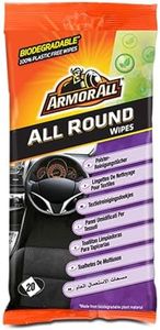 ARMOR ALL Polsterreinigungstücher 20 Stk. GAA38020ML für Sitze, Teppiche, Matten, Textilien u.v.m. , 38020L, Gelb Standard