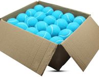 SHYUJAJIE Tennis Balls, 40 Pack Training Tennis Balls,High Elasticity Practice Tennis for Beginner, Exercise Playing Balls for Pet Dog (Light Blue)