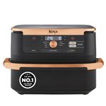 Ninja Foodi FlexDrawer Air Fryer, Dual Zone with Removable Divider, Large 10.4L Drawer, 7-in-1, Air-Fryer, Air Fry, Roast, Bake, Crisp, Non-Stick Dishwasher Safe Parts, Black and Copper, AF500UKCP