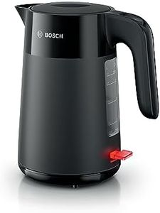 Bosch MyMoment TWK2M163 - Bouilloire électrique - grande ouverture - triple sécurité - filtre anti-calcaire - capacité 1,7 L - plastique de haute qualité - Couleur : Noir