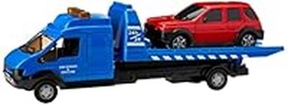 MOTOR ZONE from Peterkin | Recovery Truck Toy Vehicle | 22cm Recovery Truck with working lift, winch and car | 1:48 Scale | Diecast Vehicles | Ages 3+ Assorted