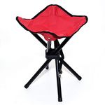 Saiyam Foldable Stool Portable Travel Chair Four-Leg Stool for Outdoor Travel (Multiple Colors)