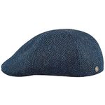 Sterkowski Rusty Cap | Harris Tweed Flat Cap for Men and Women | Derby Hat Men Irish Hat Scally Cap Mens Paperboy Hat Cabbie Hat 1920s Mens Hat Driver Cap Ivy Flat Cap US 7 3/8 Blue/Black