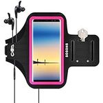 SOSONS Armband for Samsung Galaxy S8+/S9+/S10+/S20+,Galaxy Note 8/9/10/10+,Water Resistant Sport Armband with Key Holder + Extension Strap for Running,Gym Workouts