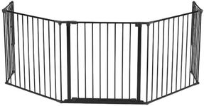 BabyDan Flex XL, 90-278 cm, Hearth/Stair/Room Divider/Fire Surround, Black, Made in Denmark - Baby/Pet/Dog Gate
