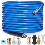 10M High Pressure Washer Drain 3000 PSI/180bar Hose Cleaning Kit Sewer Jetter Kit for Karcher K2 K3 K4 K5 K6 K7 Series & Bosch AQT Household Use Pressure Washer