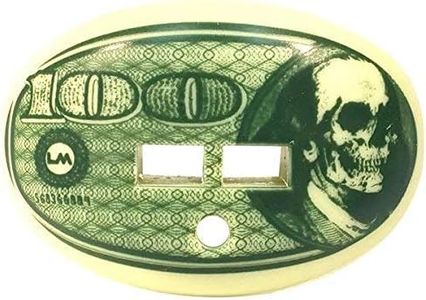 LOUDMOUTHGUARDS Football Mouth Guard - Pacifier Lip Protector Mouthpiece for Youth and Adults - Money Dollar Bill Design - Multiple Colors - Top and Bottom Teeth Protection - Great Air Flow
