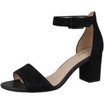 Clarks Womens 261451604 Ankle Strap Heels, Black (Black Suede -), 6 UK